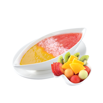 Sago with Mixed Fruits in 2 Juices