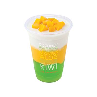 Mango & Coconut Juice with Aloe Jelly