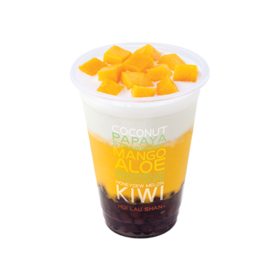 Mango & Coconut Juice with Red Bean